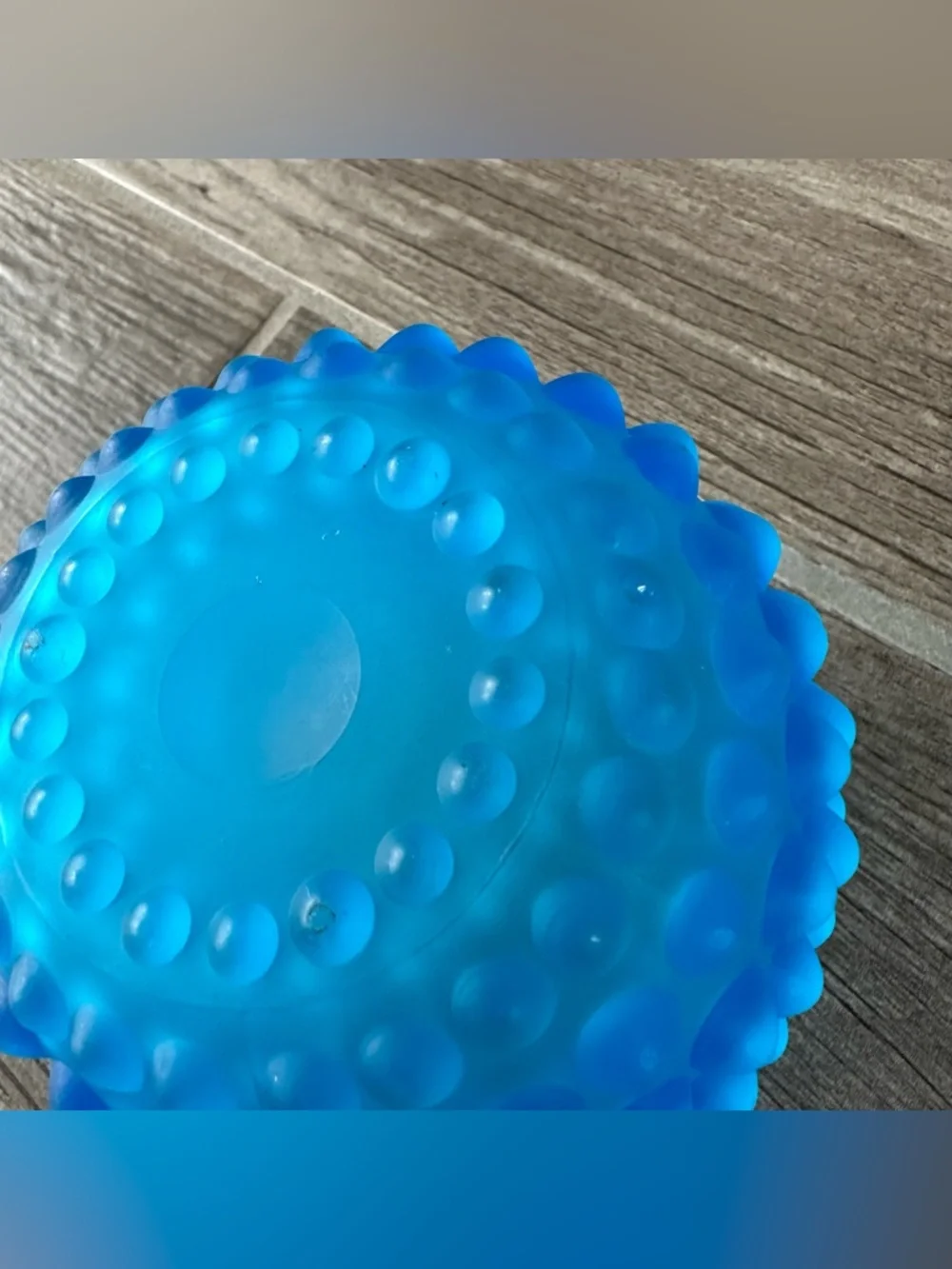 Vintage Fenton Frosted Satin Blue Teal Hobnail W/Ruffled Edge Table Creamer